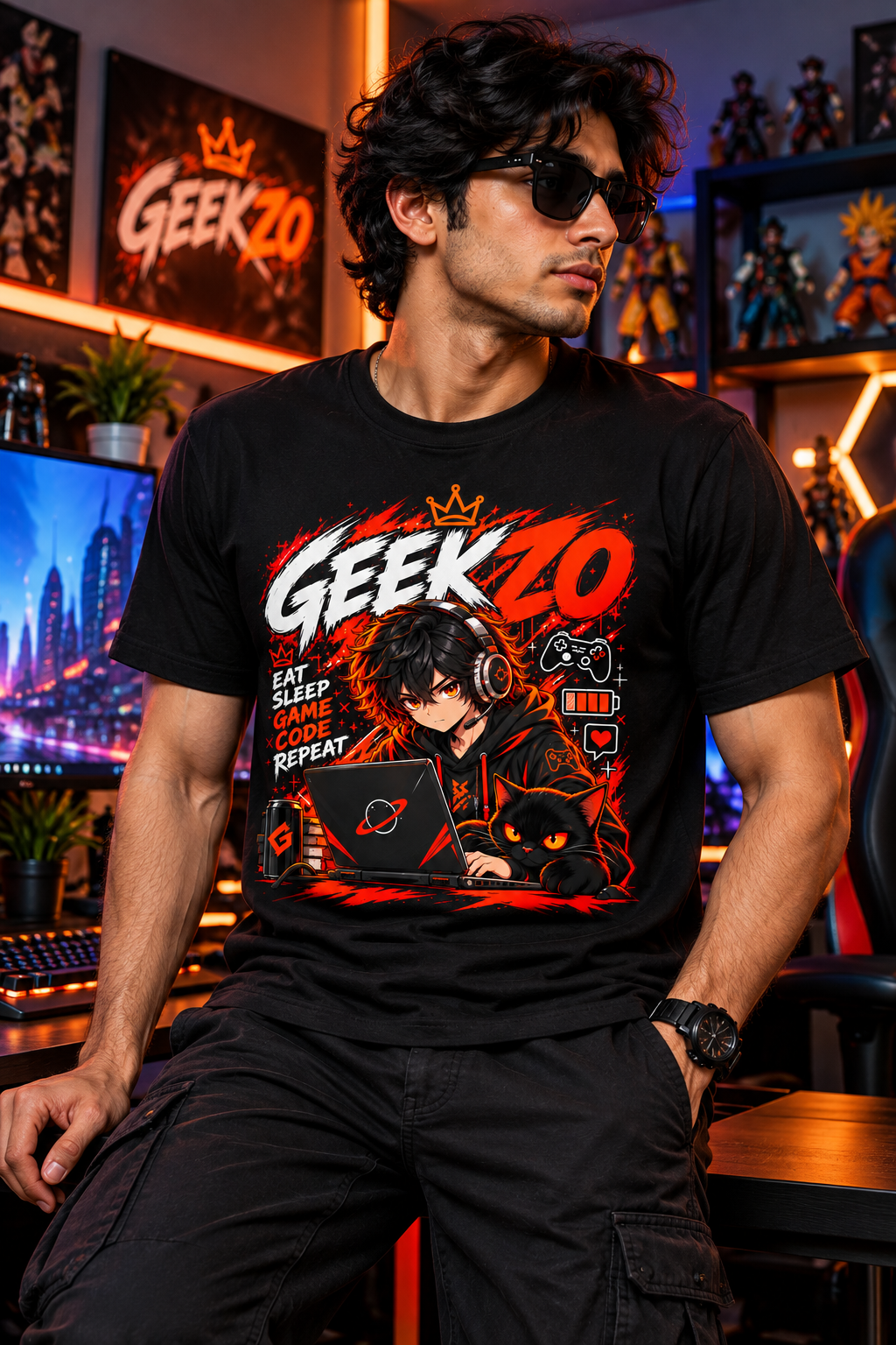 GEEKZO Gamer T-Shirt product image